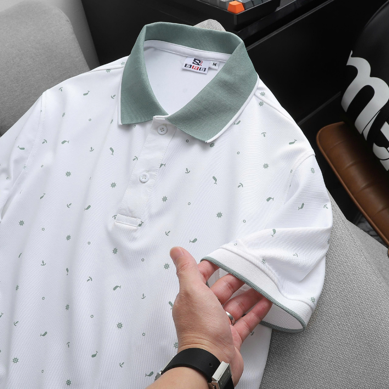 29654_6_20260530173600.png Áo Thun Polo Nam - Áo Thun Nam Cổ Bẻ In Họa Tiết Nhí Và Viền Áo Big Size - CS303
