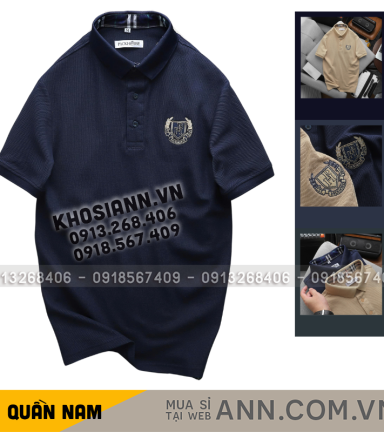 Áo Thun Polo Nam - Áo Thun Nam Cổ Bẻ Thêu Logo Trước Ngực Big Size - CS304