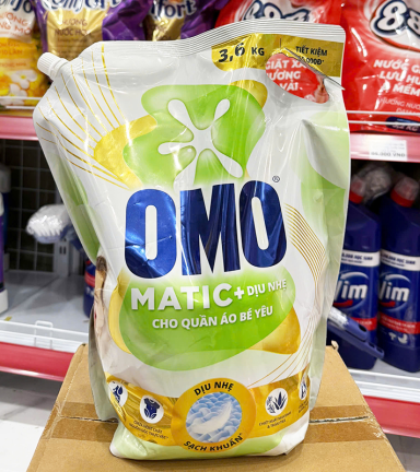 Nước Giặt OMO Matic Cửa Trên Dịu Nhẹ Cho Quần Áo Bé Yêu 3.6kg - 8934868161424