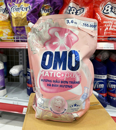 Nước Giặt OMO Matic Cửa Trên Hương Hoa Mẫu Đơn Trắng & Đàn Hương 3.6kg - 8934868200901