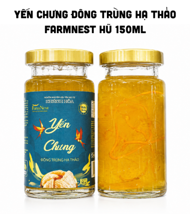 Yến Chưng Đông Trùng Hạ Thảo FarmNest Hũ 150ml - 8938564989092
