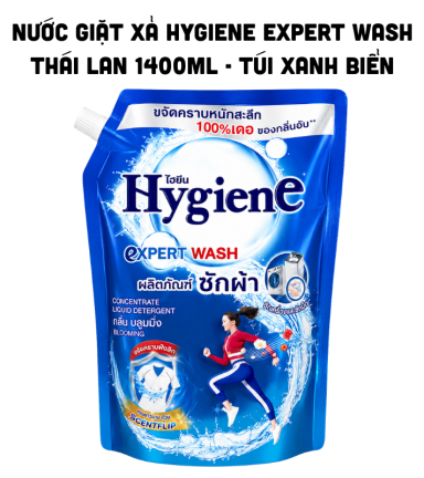 Nước Giặt Xả Hygiene Expert Wash Thái Lan 1400ml - Túi Xanh Biển - 8850092256630