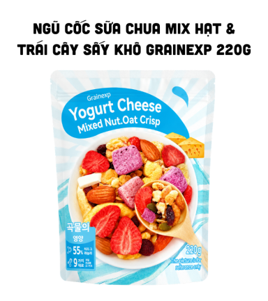 Ngũ Cốc Sữa Chua Mix Hạt & Trái Cây Sấy Khô Grainexp 220g - 6974675012672