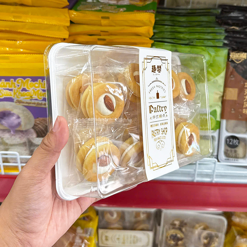 Chuyên sỉ bánh Quy Bơ Nhân Sữa & Hạnh Nhân Quzan 220g 5 Chuyên sỉ bánh Quy Bơ Nhân Sữa & Hạnh Nhân Quzan 220g