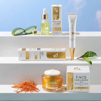 Kem Face Collagen X3 TN Đông Trùng Hạ Thảo Ban Ngày Mỹ Phẩm Đông Anh 15g