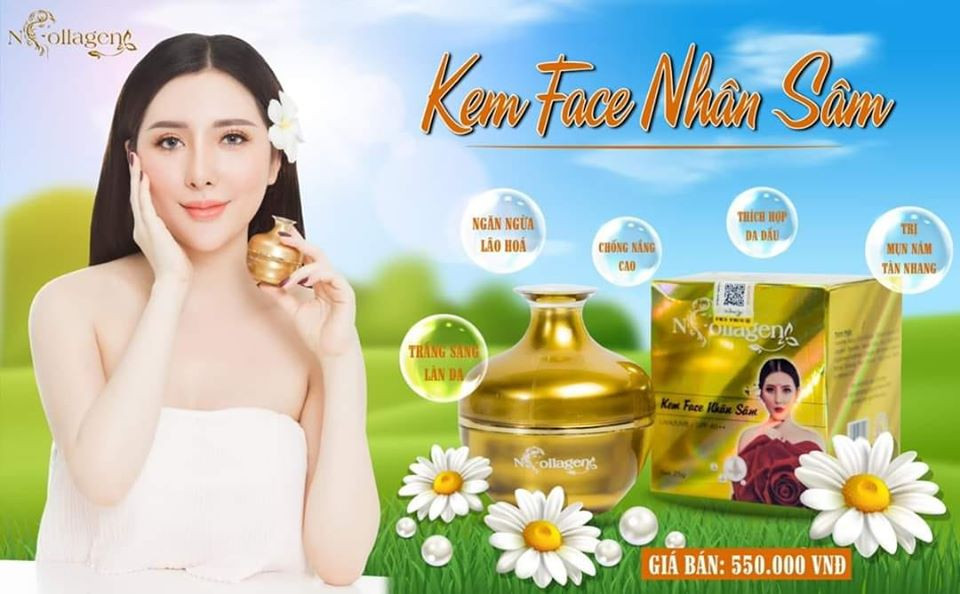 Kem Face Nhân Sâm vàng N Collagen Chính hãng