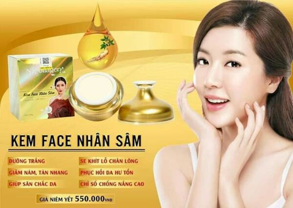 Kem Face Nhân Sâm vàng N Collagen Chính hãng
