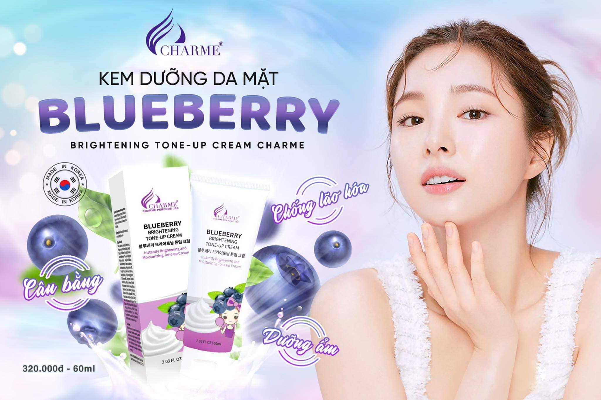 Kem Face Charme Blueberry 60ml