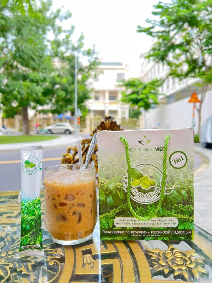 Cafe xanh giảm cân tự nhiên an toàn kháng mỡ