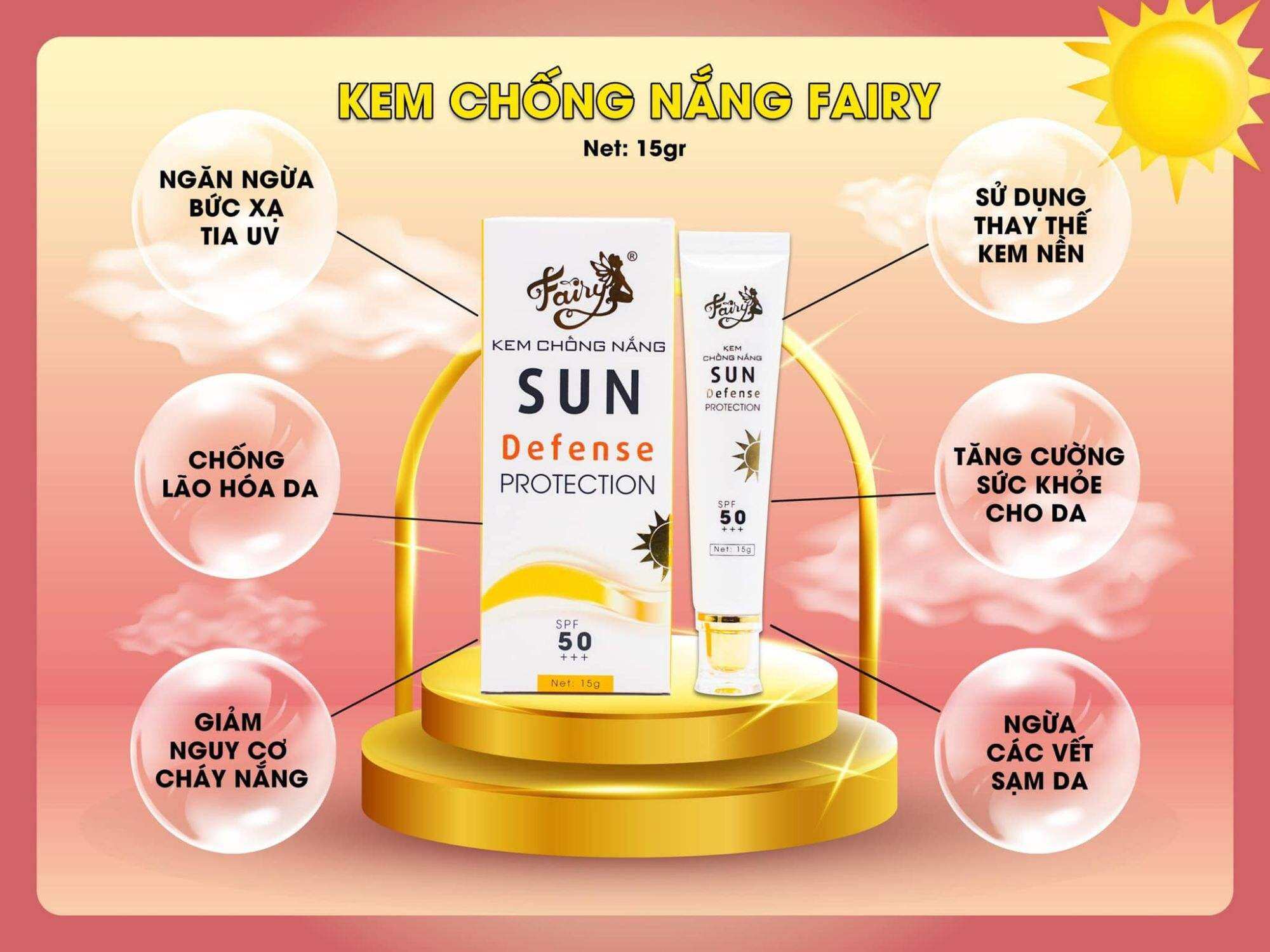 Kem chống nắng Fairy size 15gram là dòng mỹ phẩm cao cấp với công nghệ Hàn Quốc
