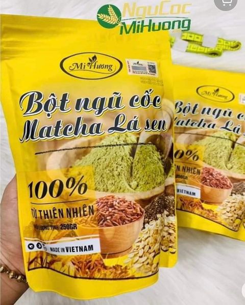 Bột Ngũ Cốc Matcha Lá Sen Giảm Mỡ Bụng Mị Hương giảm mỡ rất hiệu quả