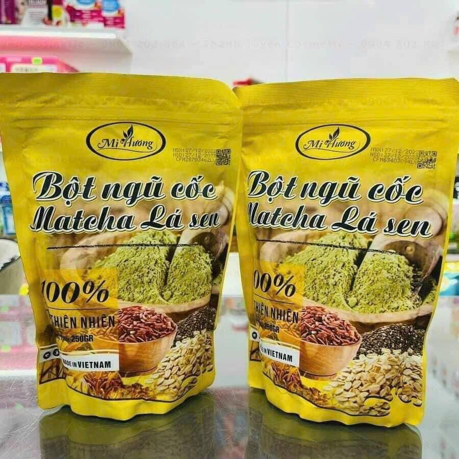 Bột Ngũ Cốc Matcha Lá Sen Giảm Mỡ Bụng Mị Hương giảm mỡ rất hiệu quả