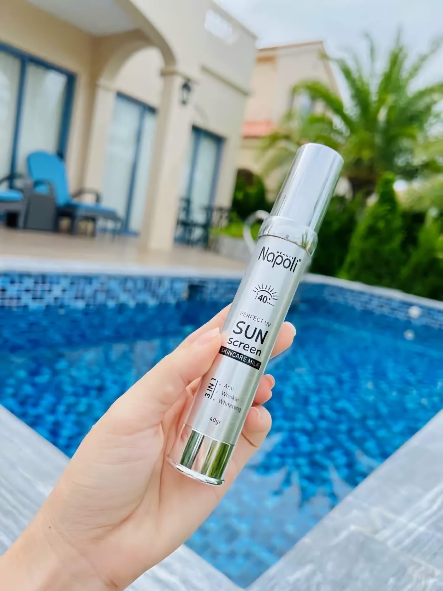 Kem chống nắng Napoli - Hải Âu Việt chống nắng bảo vệ da với chỉ số spf 40 pa++++