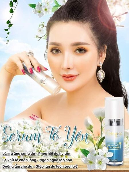 Serum Tổ Yến N-Collagen với chiết xuất tổ yến được bổ sung thêm collagen chính
