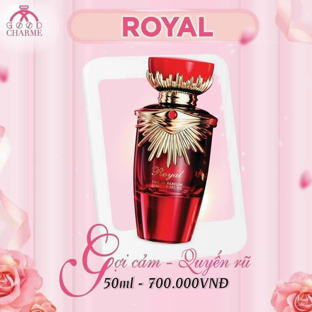 Charme Royal là nước hoa dành cho nữ với mẫu chai được thiết kế lấy ý tưởng từ một công nương của hoàng gia quý tộc