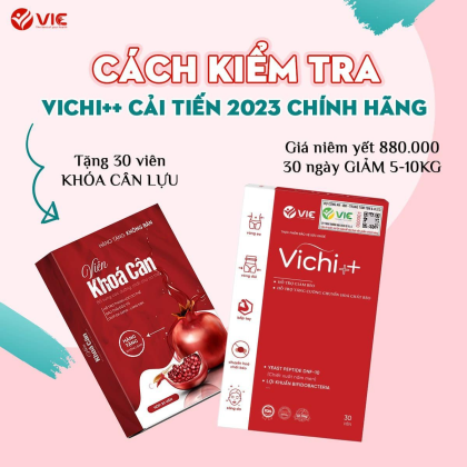 Viên Uống Thảo Mộc Giảm Cân Vichi++ VIC Organic Siêu Giảm Cân Cho Cơ Địa Nhờn