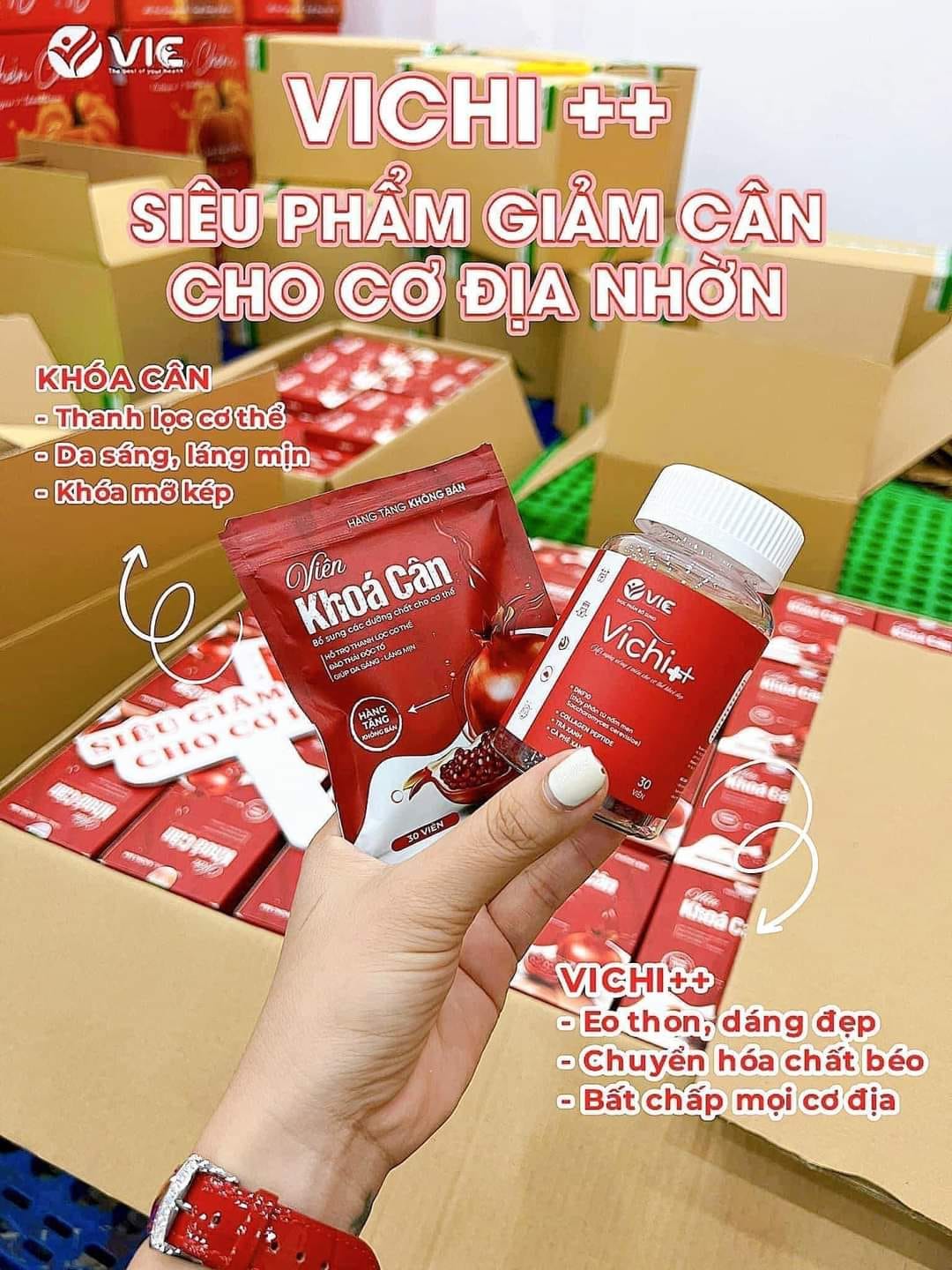 Viên Uống Thảo Mộc Giảm Cân Vichi++ VIC Organic Siêu Giảm Cân Cho Cơ Địa Nhờn