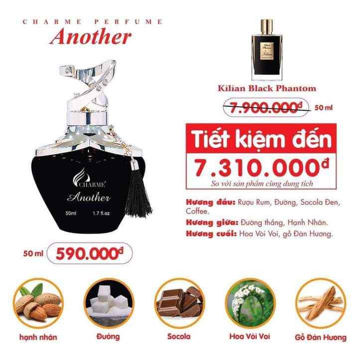 Nước hoa Charme Another 50ml Hương thơm nhóm gỗ Phương Đông