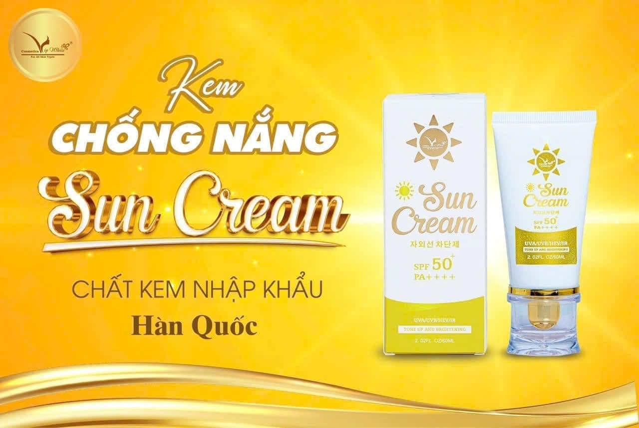 Kem Chống Nắng VIP White Cải Tiến Đỉnh Cao Cập Nhật Công Nghệ Mới