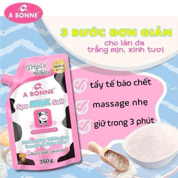 Ưu điểm nổi bật của Muối tắm Thái Lan A Bonne Spa Milk Salt 350g