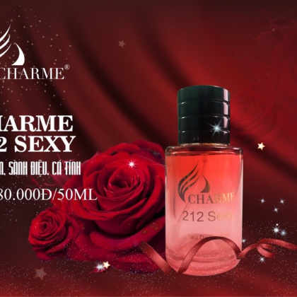 Nước hoa Charme 212 Sexy Đây là một mùi hương gợi cảm, ấm áp, lấy cảm hứng từ phương Đông