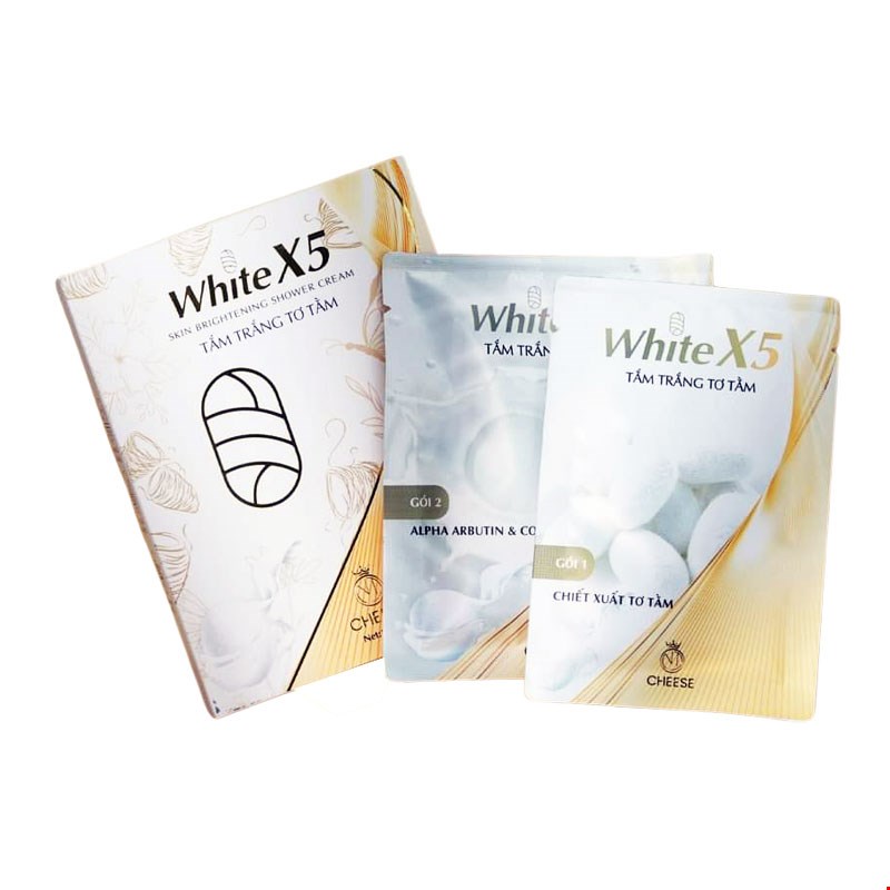Tắm Trắng Tơ Tầm White X5 Cheese NT Cosmetics Sản phẩm chiết xuất từ nhiều dưỡng chất tự nhiên