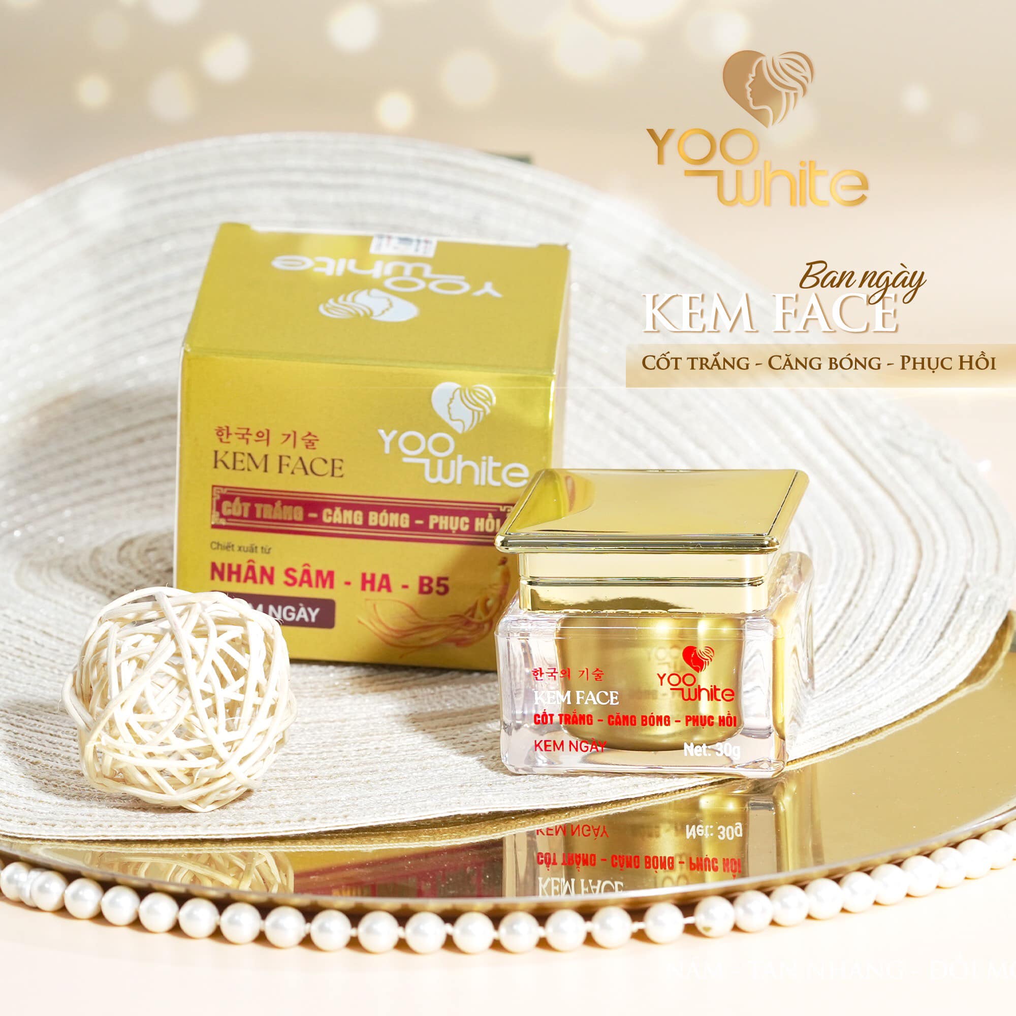Kem Face Cốt Trắng Nhân Sâm Yoo White chính hãng