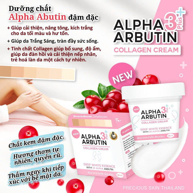 Kem Body Alpha Arbutin Collagen 3Plus Cream