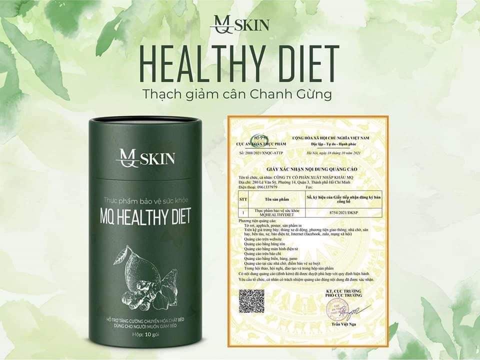 Thạch giảm cân Chanh Gừng MQ Skin  MQ Healthy Diet