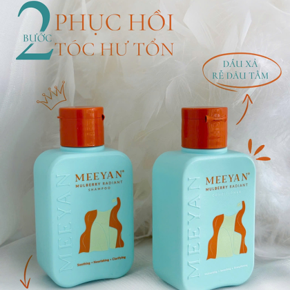 Bộ đôi Gội và Xả Chăm Sóc Tóc Rễ Dâu Tằm của Meeyan