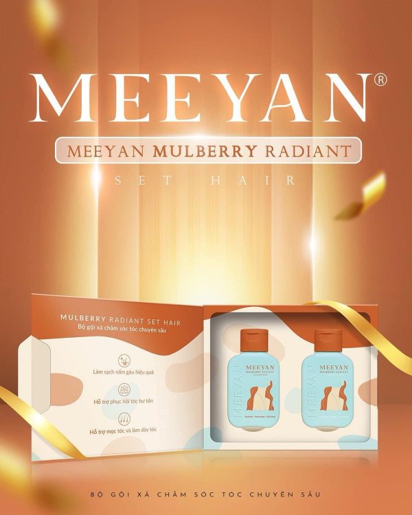 Bộ đôi Gội và Xả Chăm Sóc Tóc Rễ Dâu Tằm của Meeyan
