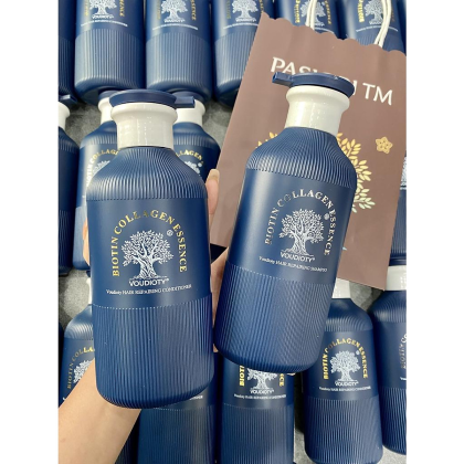 Set Gội, Xả Biotin & Collagen Essence Voudioty Màu Xanh 500ML