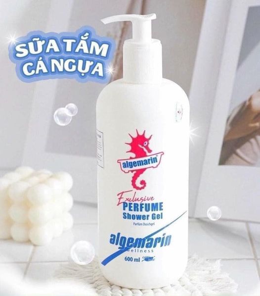 Sữa Tắm Cá Ngựa Algemarin Hương Nước Hoa Chai Vòi 600ml