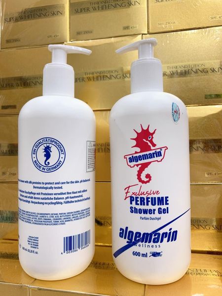 Sữa Tắm Cá Ngựa Algemarin Hương Nước Hoa Chai Vòi 600ml
