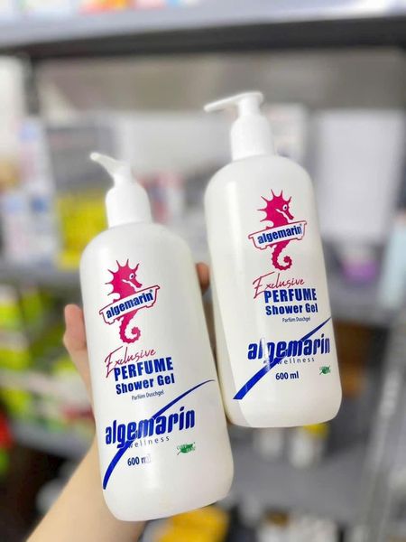 Sữa Tắm Cá Ngựa Algemarin Hương Nước Hoa Chai Vòi 600ml