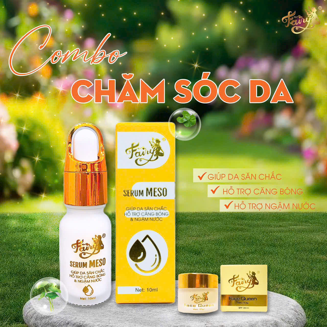 Da chị em khô đậm sâu thì cứ hốt ngay bộ serum Meso face Queen này sài tới cho em nhen