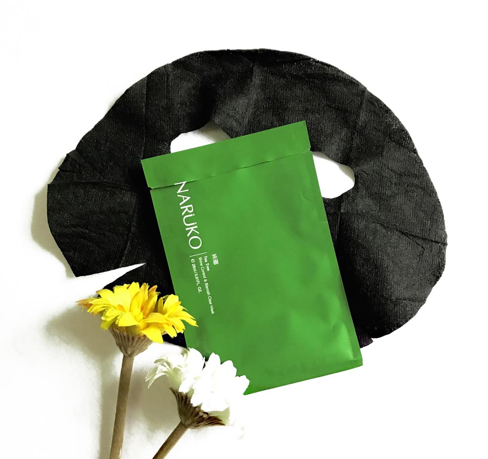 Mặt Nạ Naruko Tràm Trà Kiềm Dầu Giảm Mụn Tea Tree Shine Control and Blemish Clear Mask Hộp 8 Miếng