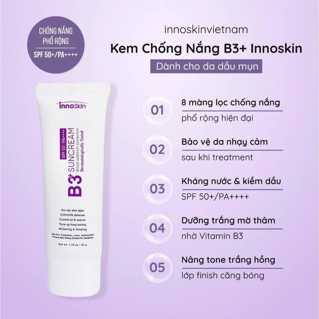 Kem chống nắng B3 + Innoskin có xứng đáng là Kem chống nắng hot nhất 2023
