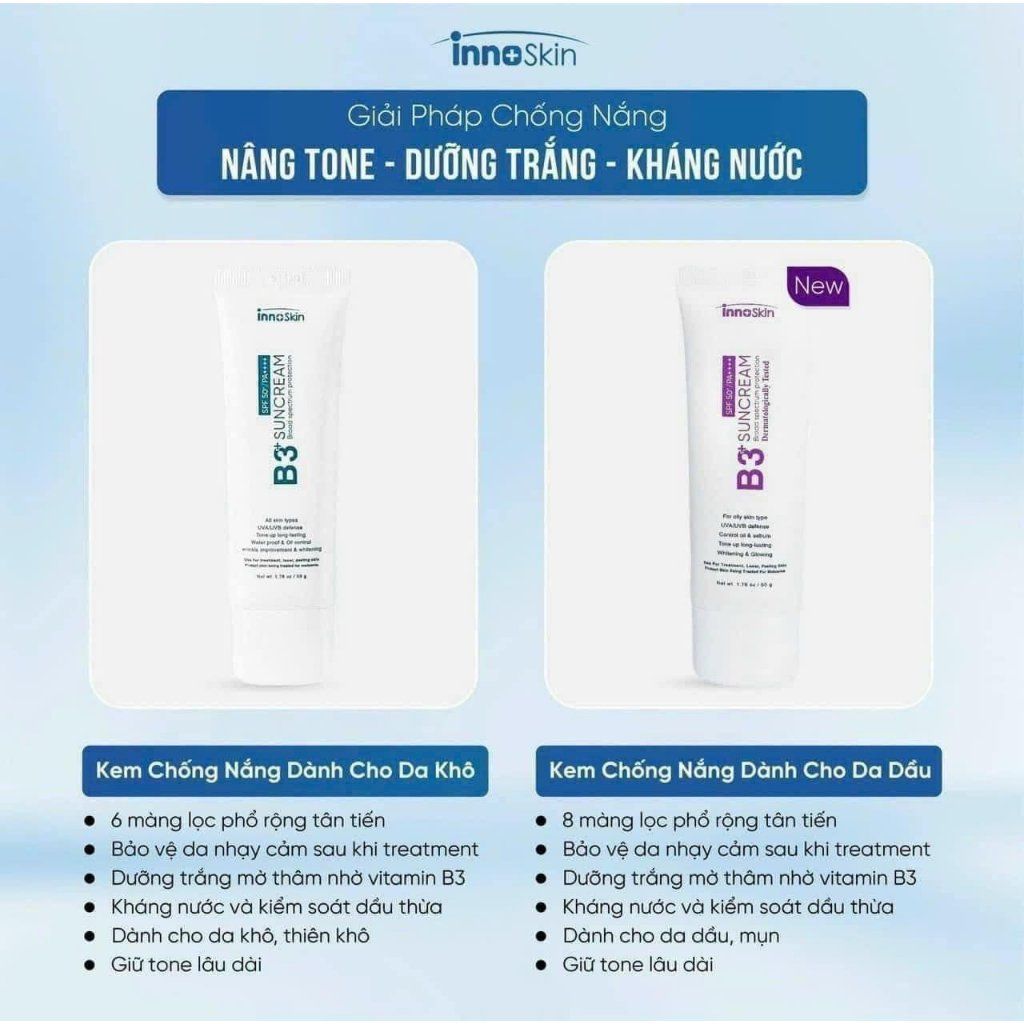 Kem chống nắng B3 + Innoskin có xứng đáng là Kem chống nắng hot nhất 2023