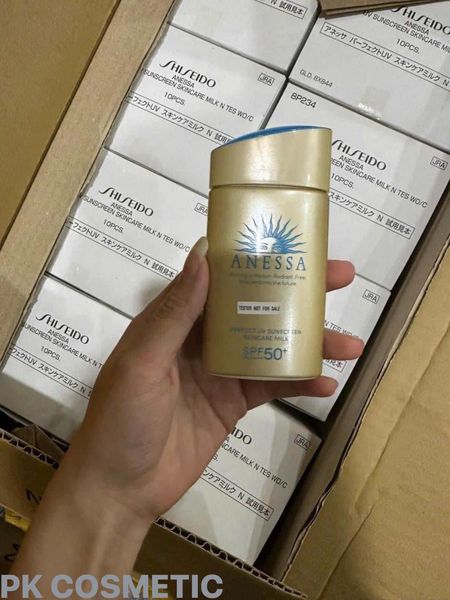 kem chống nắng Anessa màu nâu 60ml mẫu mới nhất năm 2024