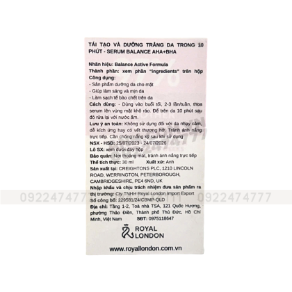 Serum Balance Active Formula AHA + BHA 30ml