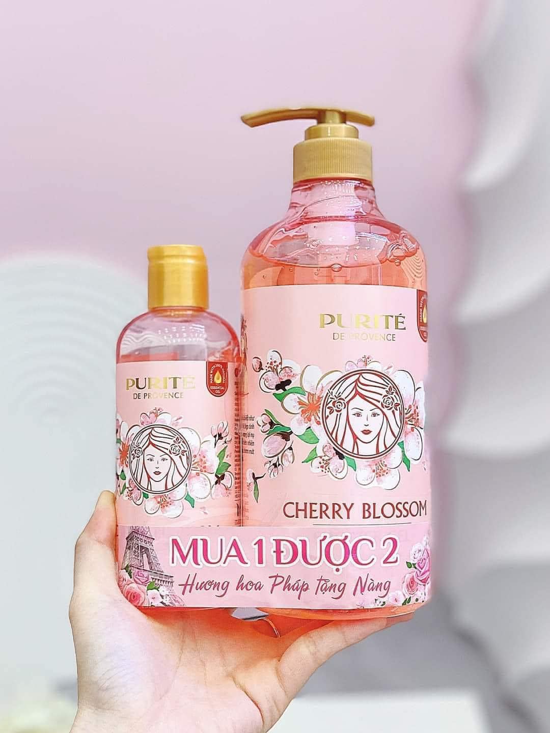 Sữa Tắm Purité Sáng Mịn Da Hương Hoa Anh Đào 850ml