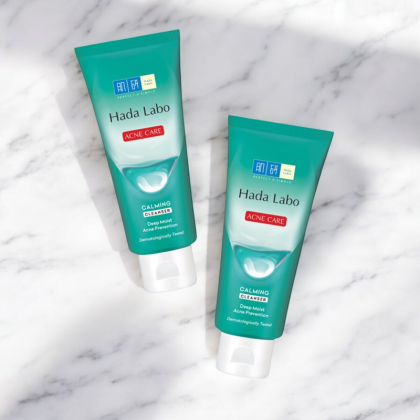 Sữa Rửa Mặt Hada Labo Màu Xanh Lá Acne Care Calming Cleanser Cho Da Mụn 80g