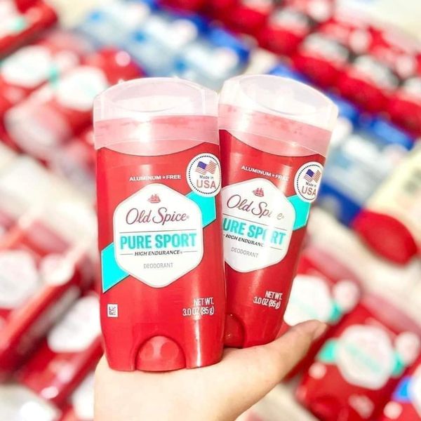 Sáp Khử Mùi Old Spice Hương Pure Sport Màu Đỏ 85g - Dành Cho Cả Nam&Nữ