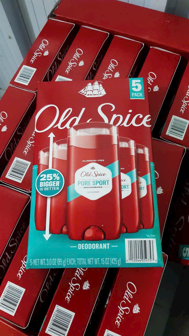 Lăn Sáp Khử Mùi Old Spice Pure Sport Mỹ 85g với hương thơm mạnh mẽ tự nhiên giúp ngăn mùi cơ thể