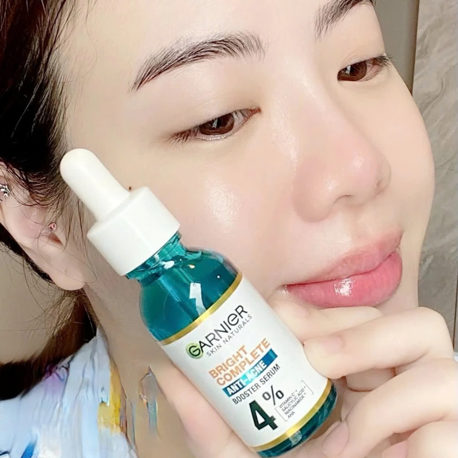 Serum Garnier Skin giảm mụn mờ nám
