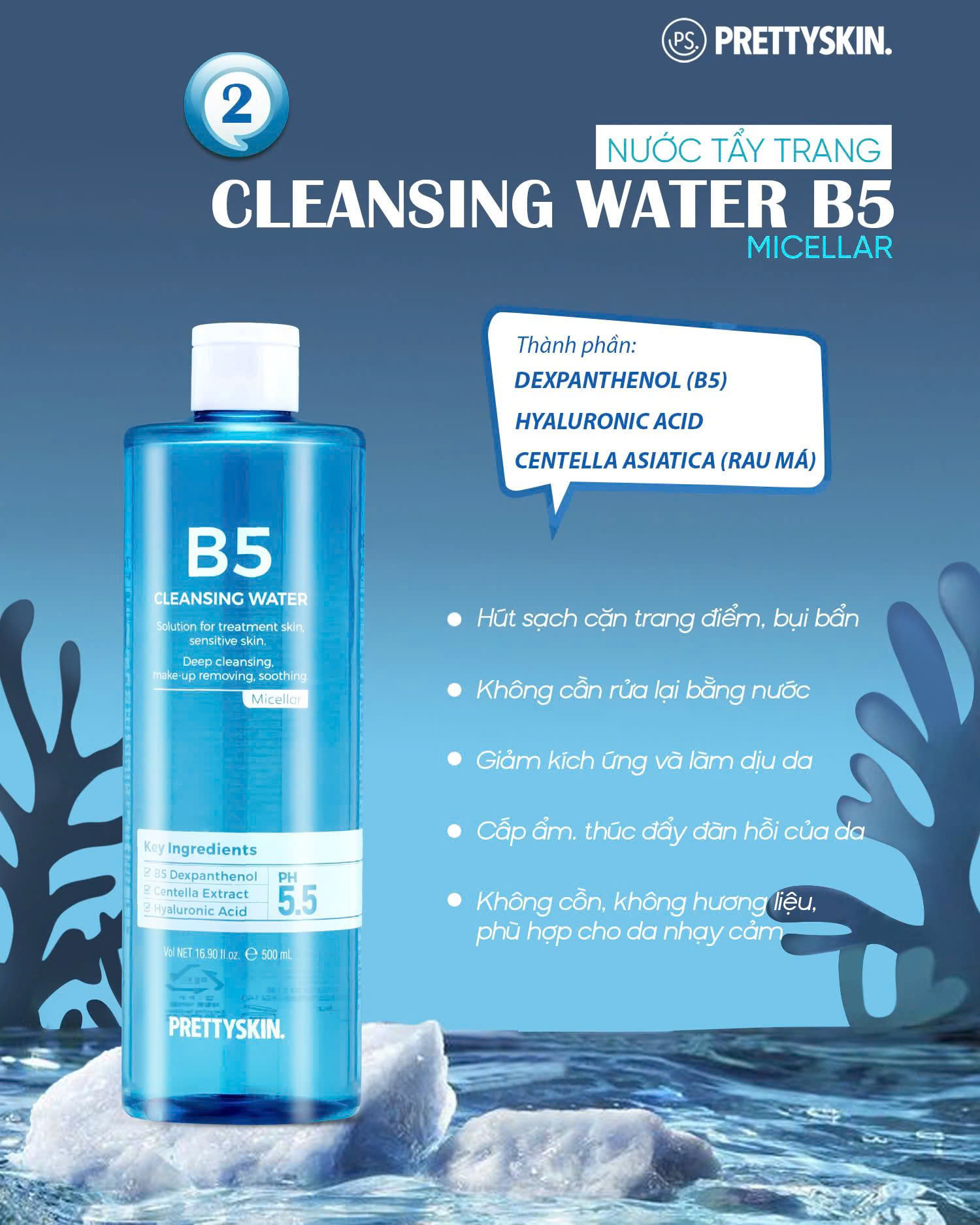 Trọn bộ B5 dưỡng trắng phục hồi giúp da căng bóng