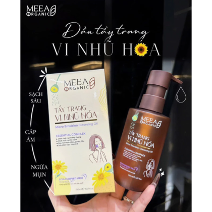 Nước Tẩy Trang Meea Organic Vi Nhũ Hóa Dạng Dầu Micro Emulsion Cleaning Oil 150ml