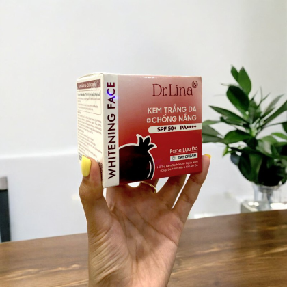 Kem Face Lựu Đỏ Dr.Lina Whitening Face Trắng Da Chống Nắng Ban Ngày SPF50+ PA++++ 25g