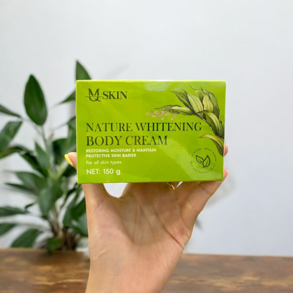 Combo Kem Ủ Trắng và Kem Body Dưỡng Trắng Sữa Dừa MQ Skin Nature Whitening Body